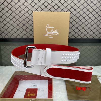 2025年早春新品入荷  Christian Louboutin 本革 ベルト LANG工場