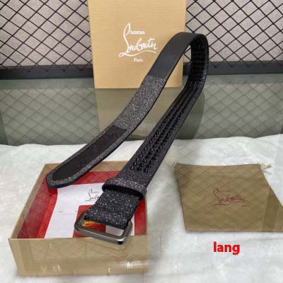 2025年早春新品入荷  Christian Louboutin 本革 ベルト LANG工場