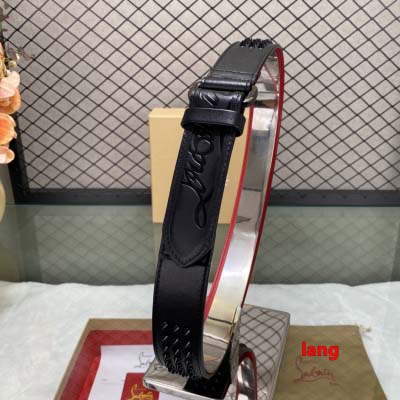 2025年早春新品入荷  Christian Louboutin 本革 ベルト LANG工場