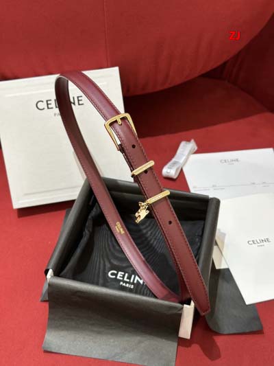 2025年早春新品入荷CELINE 女性本革 ベルト ZJ工...