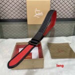 2025年早春新品入荷  Christian Louboutin 本革 ベルト LANG工場