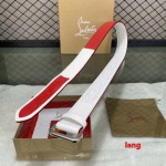 2025年早春新品入荷  Christian Louboutin 本革 ベルト LANG工場