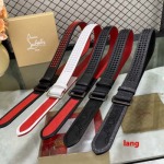 2025年早春新品入荷  Christian Louboutin 本革 ベルト LANG工場