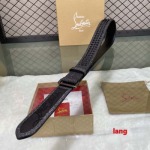 2025年早春新品入荷  Christian Louboutin 本革 ベルト LANG工場