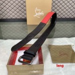 2025年早春新品入荷  Christian Louboutin 本革 ベルト LANG工場