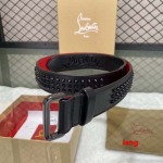 2025年早春新品入荷  Christian Louboutin 本革 ベルト LANG工場