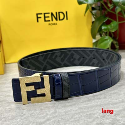 2025年早春新品入荷 FENDI 本革 ベルト LANG工...