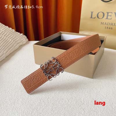 2025年早春新品入荷 LOEWE 本革 ベルト LANG工...