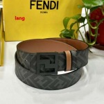 2025年早春新品入荷 FENDI  本革 ベルト LANG工場