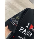 Balenciaga 2025新品上架丸襟プリントアルファベット半袖Tシャツ