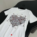 Dior 25早春新作コットンTシャツは、白と赤のコットンとリネン混ざりです