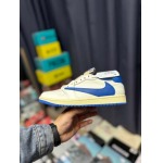 2025年1月27日新品入荷Travis Scott x Air Jordan 1 Low Pale Vanilla スニーカー/ランニングシューズ/カジュアルシューズ