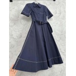 25早春のバレンチノ半袖ドレス