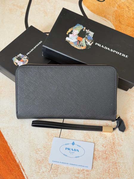 2025年3月17日新品財布PRADA  blue  21cmX12cmX2.5cm  zy工場