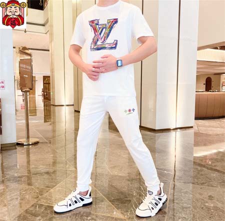 2025年4月2日入荷新作Louis Vuitton夏メンズ 上下セットM-5XL/zhan工場