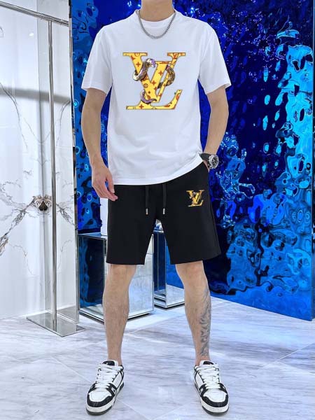 2025年4月2日入荷新作Louis Vuitton夏メンズ 上下セットM-5XL/zhan工場