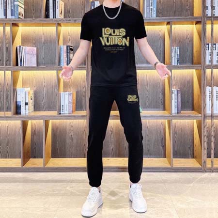 2025年4月2日入荷新作Louis Vuitton夏メンズ 上下セットM-5XL/zhan工場