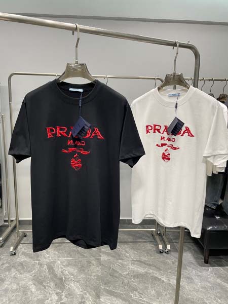 2025年5月21日入荷新作PRADA半袖Tシャツ 原版复刻高級品香港の会社超厳選★入手困難/誕生日プレゼント/yinx工場
