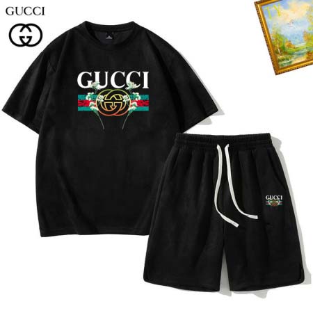 2025年5月10日入荷新作GUCCI半袖 上下安価で人気の...