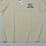 2025年5月17日入荷新作GALLERY DEPT. FRENCH TEE-CREAM-BLUE  LOGO半袖 Tシャツ  S-XL  高级品/人気/誕生日プレゼント/人気/ファッション/トレンド/限定/WB工場