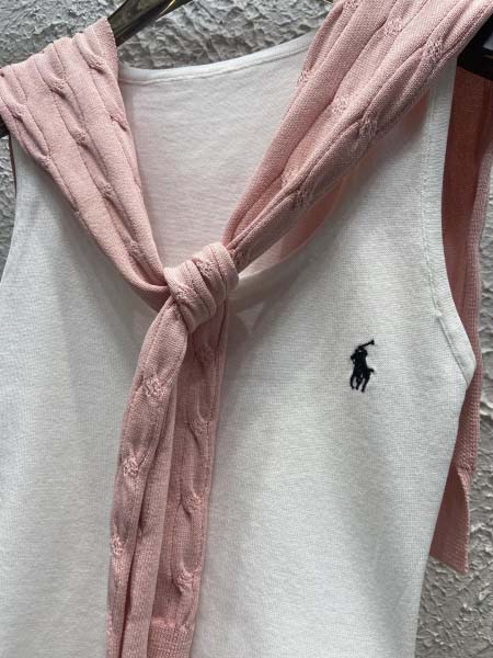 2025年6月9日入荷春夏新作Ralph Laurenニットロング タンクトップファッション/誕生日プレゼント/贈り物 can工場