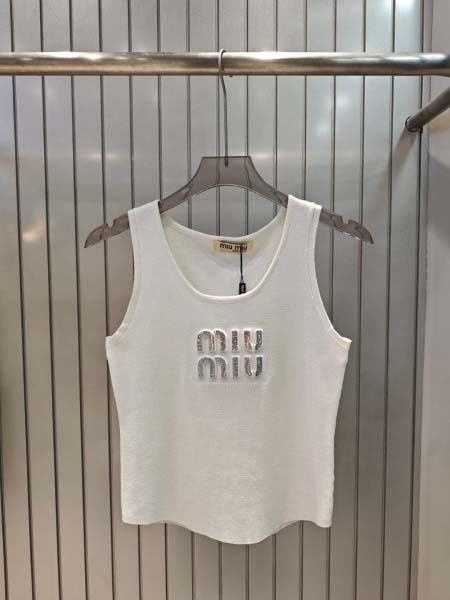 2025年6月9日入荷春夏新作Miumiuニット半袖ファッション/誕生日プレゼント/贈り物 can工場