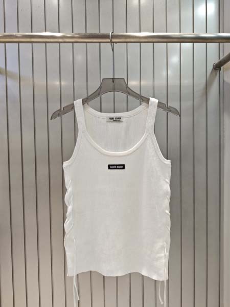 2025年6月9日入荷春夏新作Miumiuタンクトップファッション/誕生日プレゼント/贈り物 can工場