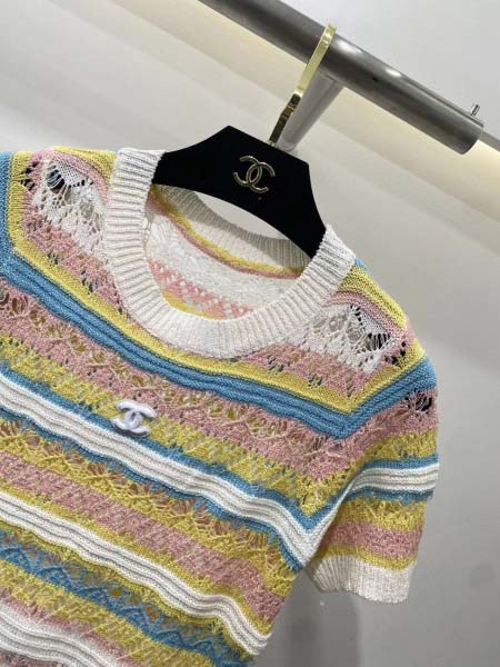2025年6月10日入荷春夏新作Chanelニット半袖ファッション/誕生日プレゼント/贈り物 can工場