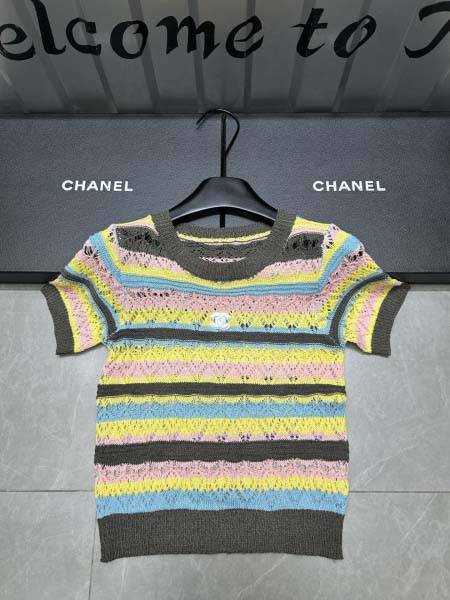 2025年6月10日入荷春夏新作Chanelニット半袖ファッション/誕生日プレゼント/贈り物 can工場