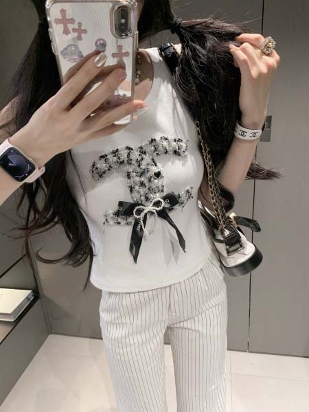 2025年6月12日入荷春夏新作CHANEL半袖 Tファッション/誕生日プレゼント/贈り物 can工場