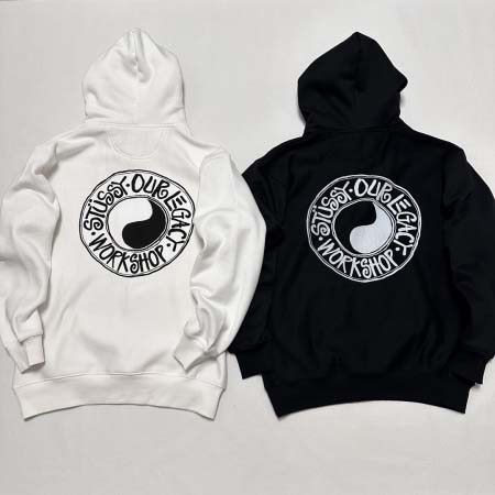 2025年6月12日入荷新作Stussy x OUR LEGACY  FW24 WORK SHOP BUANA HOODIE PIGMENT DYED logo S- XL 誕生日プレゼント/男女兼用/高品質/正規品と同じ人気/16工場