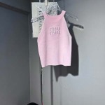 2025年6月9日入荷春夏新作Miumiuニット半袖ファッション/誕生日プレゼント/贈り物 can工場