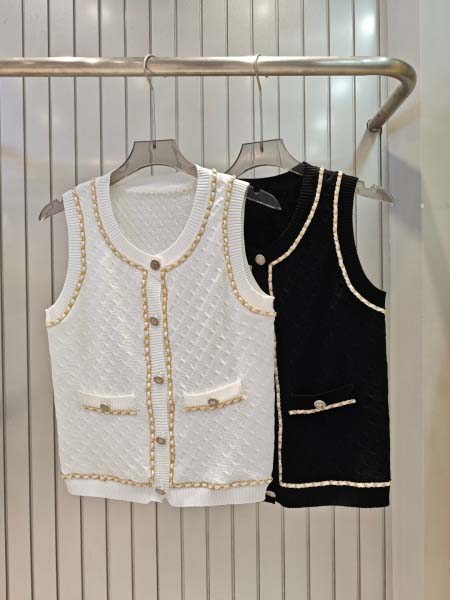 2025年6月9日入荷春夏新作chanelニット半袖ファッシ...
