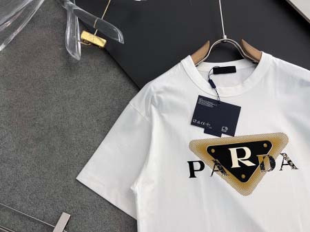 2025年9月3日入荷 新作Prada半袖 tシャツ高級なプレゼント/誕生日プレゼント/高品質/メンツ/記念品/ wenzhou工場