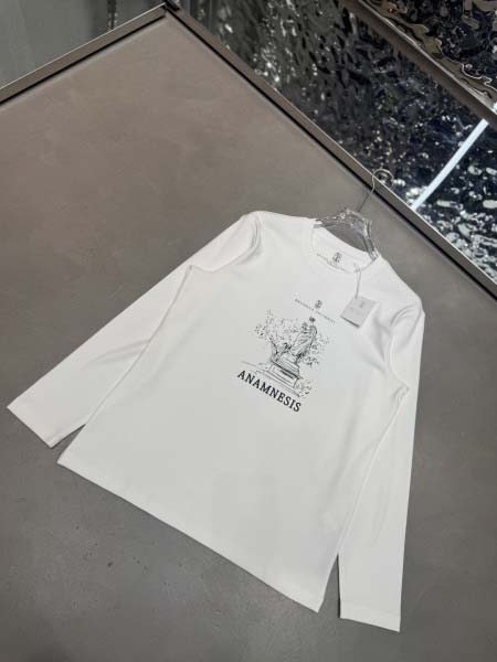 2025年10月26日入荷秋冬新作Brunello Cucinelli長袖 Tシャツ高級品/MP工場