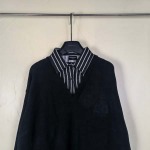 2025年10月28日秋冬新作Balenciaga偽2枚のニットシャツ高品質人気商品/LDF工場