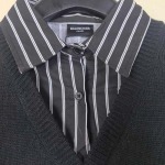 2025年10月28日秋冬新作Balenciaga偽2枚のニットシャツ高品質人気商品/LDF工場