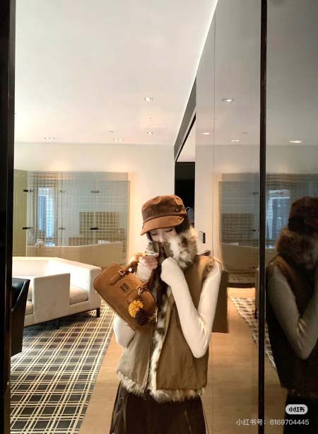 2025年11月18日入荷秋冬新作豹柄の毛並みの詰襟のベスト ファッション/誕生日プレゼント/贈り物 can工場