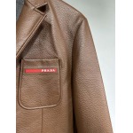 2025年11月14日秋冬新作PRADA PU革ジャケット高品質人気商品/QIU工場