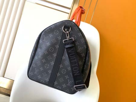 2025年12月9日入荷Louis Vuitton バッグ M15253 55CM Keepall 55Monogram Eclipse 55.0 x 31.0 x 26.0 Lona Monogra 高品質新作/誕生日プレゼント/ZC工場