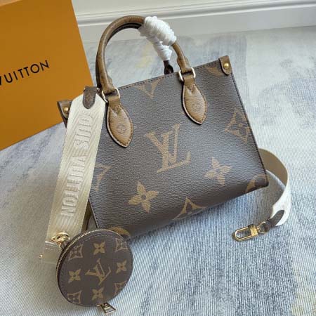 2025年12月9日入荷Louis Vuitton バッグM46373 OnTheGo Monogram Monogram Reverse Monogram Giant Toron 25.0 x 19.0 x 11.5 高品質新作/誕生日プ