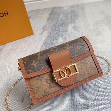 2025年12月9日入荷Louis Vuitton バッグM68746 Monogram Reverse Dauphine LV Circle 18.5 x 12.0 x 5.0高品質新作/誕生日プレゼント/ZC工場