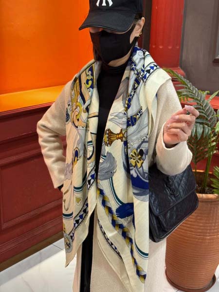 2025年12月10日入荷新品HERMESマフラーギフト/誕生日/記念品/アクセサリーkaka工場