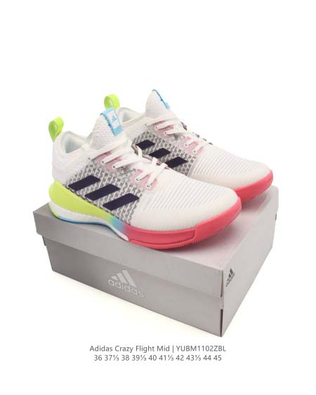 2025年12月新品Adidas Crazyflight Mid人気 スニーカー男女兼用/誕生日プレゼント/XH工場