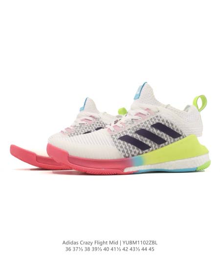 2025年12月新品Adidas Crazyflight Mid人気 スニーカー男女兼用/誕生日プレゼント/XH工場