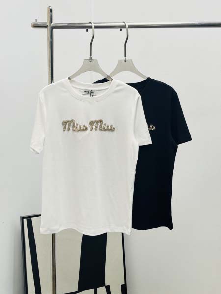 2025年12月1日秋冬新作Miu miu半袖 tシャツ高品...