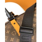 2025年12月9日入荷Louis Vuitton バッグM46703 45cm M46702 55cm Keepall Bandoulière 45 Monogram Macassar 45.0 x 27.0 x 20.0高品質新作/誕生