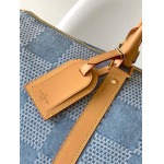 2025年12月9日入荷Louis Vuitton バッグN40739 Keepall Bandoulière 50 Damier Denim 3D 50.0 x 29.0 x 23.0 高品質新作/誕生日プレゼント/ZC工場