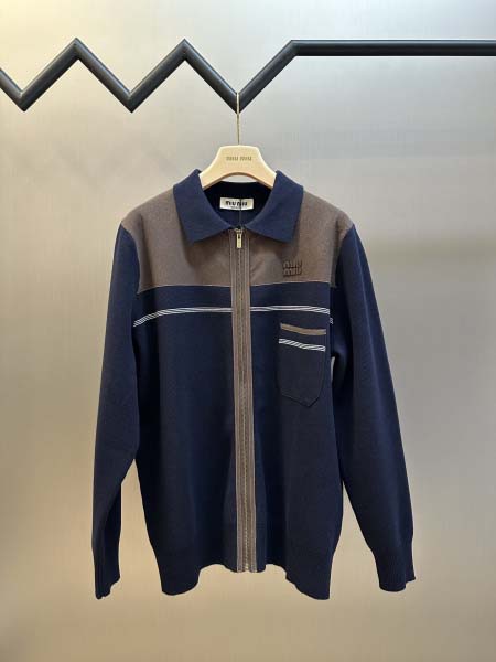 2025年11月17日秋冬新作miu miuカーディガンのコ...