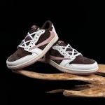 2025年12月25日入荷新品 Travis Scott x Air Jordan 1 Low Medium Olive人気 スニーカー男女兼用/誕生日プレゼント/XH工場